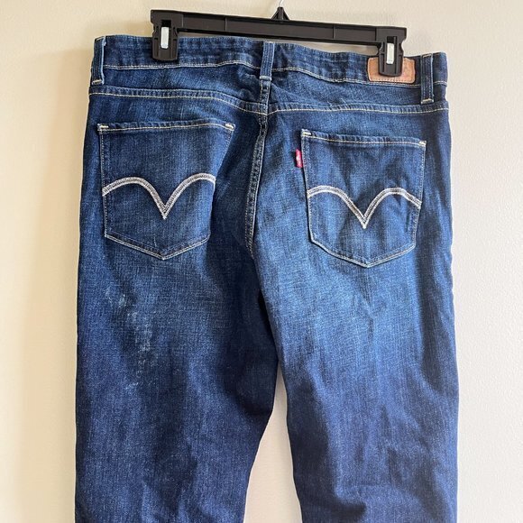 LEVIS THE ORIGINAL JEANS MID RISE SKINNY BLUE WOMENS SIZE 12 M - Picture 4 of 8